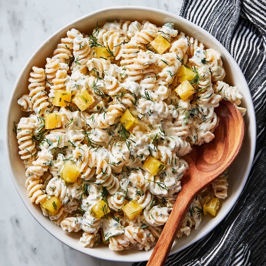 Dill Pickle Pasta Salad Recipe - Recipe Image