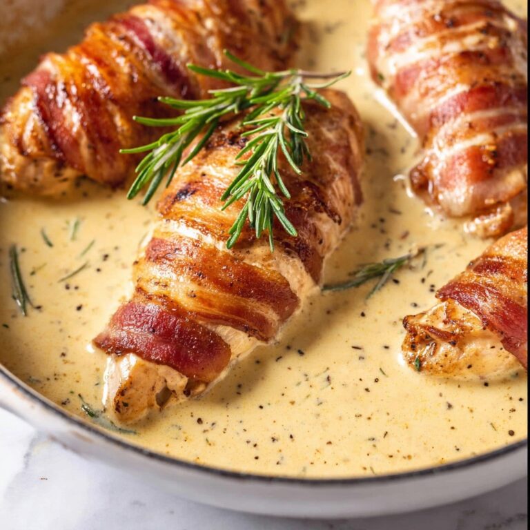 Prosciutto-Wrapped Chicken with Sherry Cream Sauce Recipe