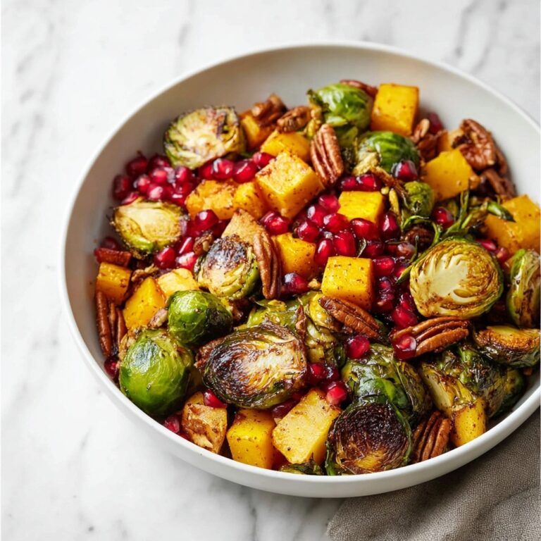 Air Fryer Roasted Vegetables with Pecan and Pomegranate Recipe