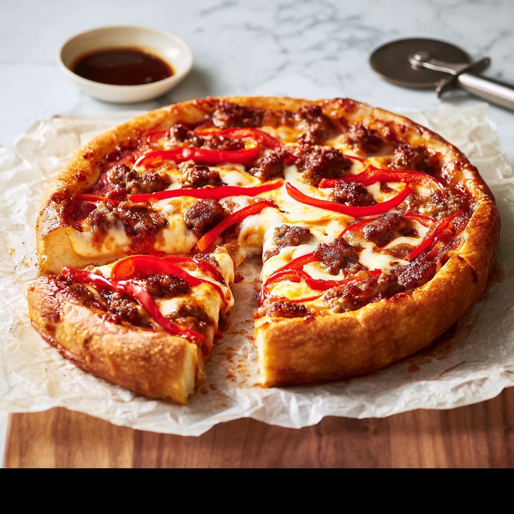 Sausage and Pepper Pizza Recipe - Recipe Image