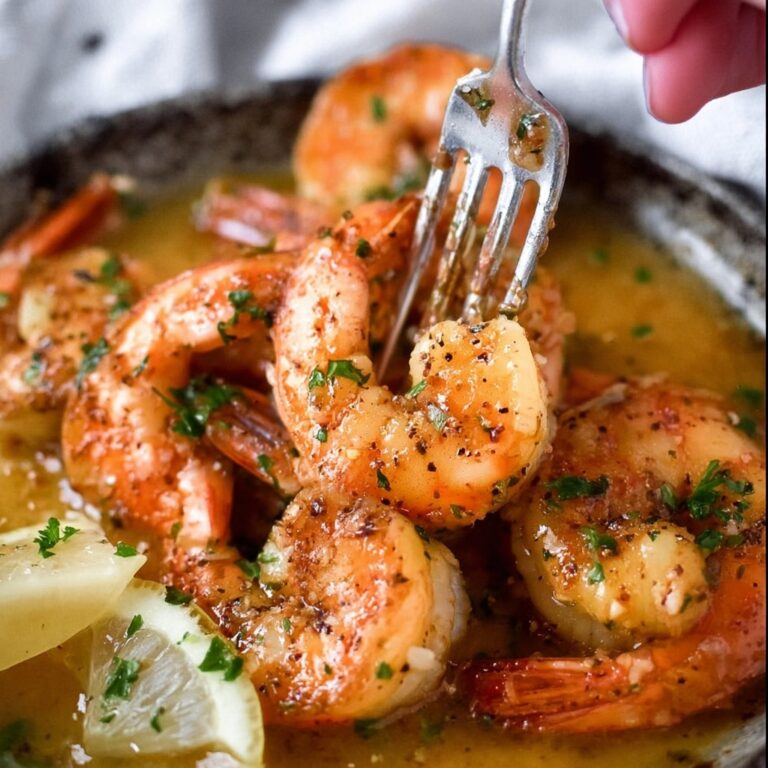 Garlic Prawns with White Wine and Lemon Recipe