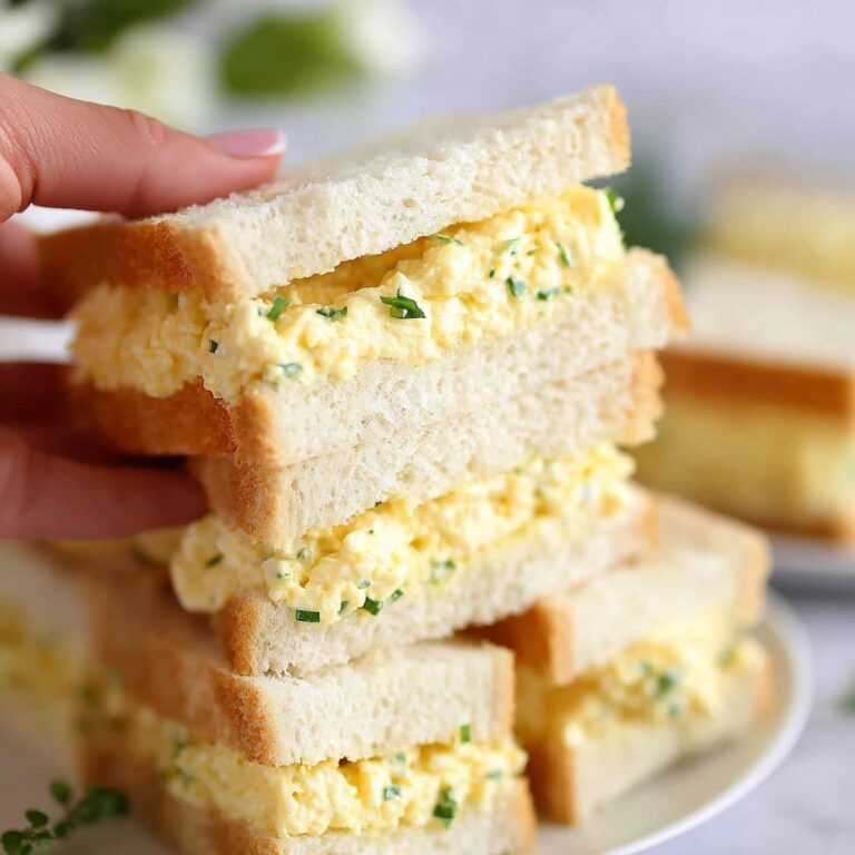 Creamy Soft-Boiled Egg Sandwiches with Chive and Dijon Recipe