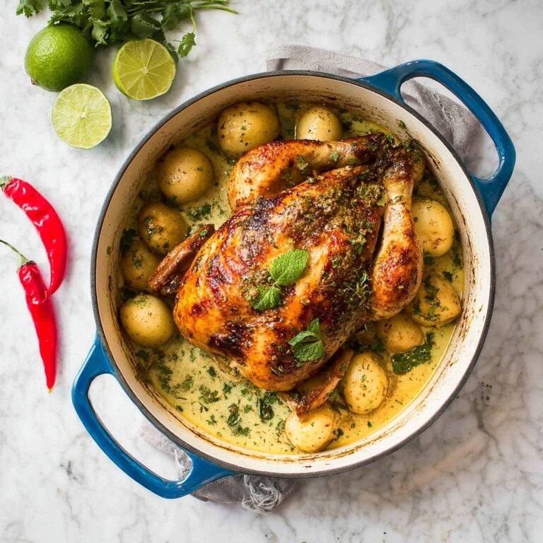 Pot Roasted Coconut Chicken with Lemongrass, Lime, and Potatoes Recipe