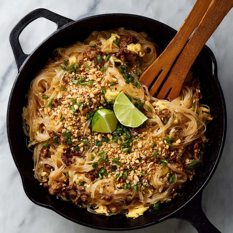Easy Homemade Pad Thai with Chicken, Tofu, and Peanuts Recipe