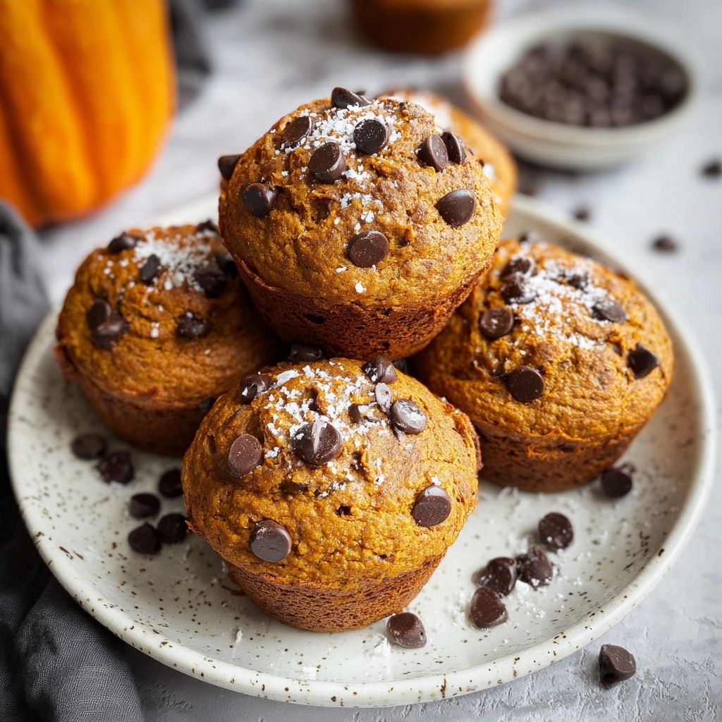 Pumpkin Chocolate Chip Muffins Gluten Free Recipe - Recipe Image