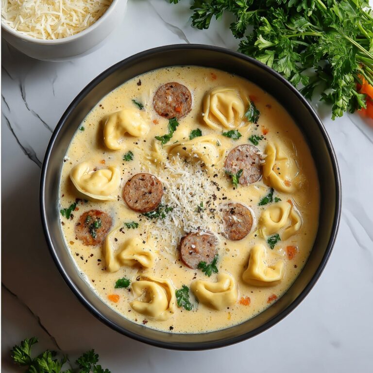 Creamy Sausage Tortellini Soup Recipe
