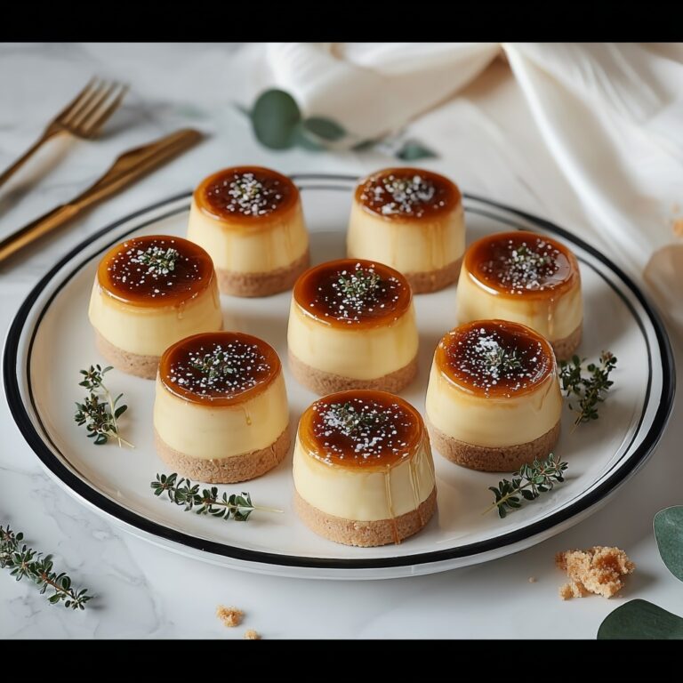 Mini Crème Brûlée Cheesecakes Recipe