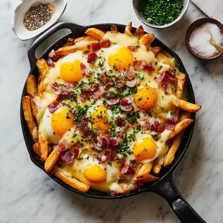 Breakfast Poutine with Crispy Bacon and Hollandaise Sauce Recipe