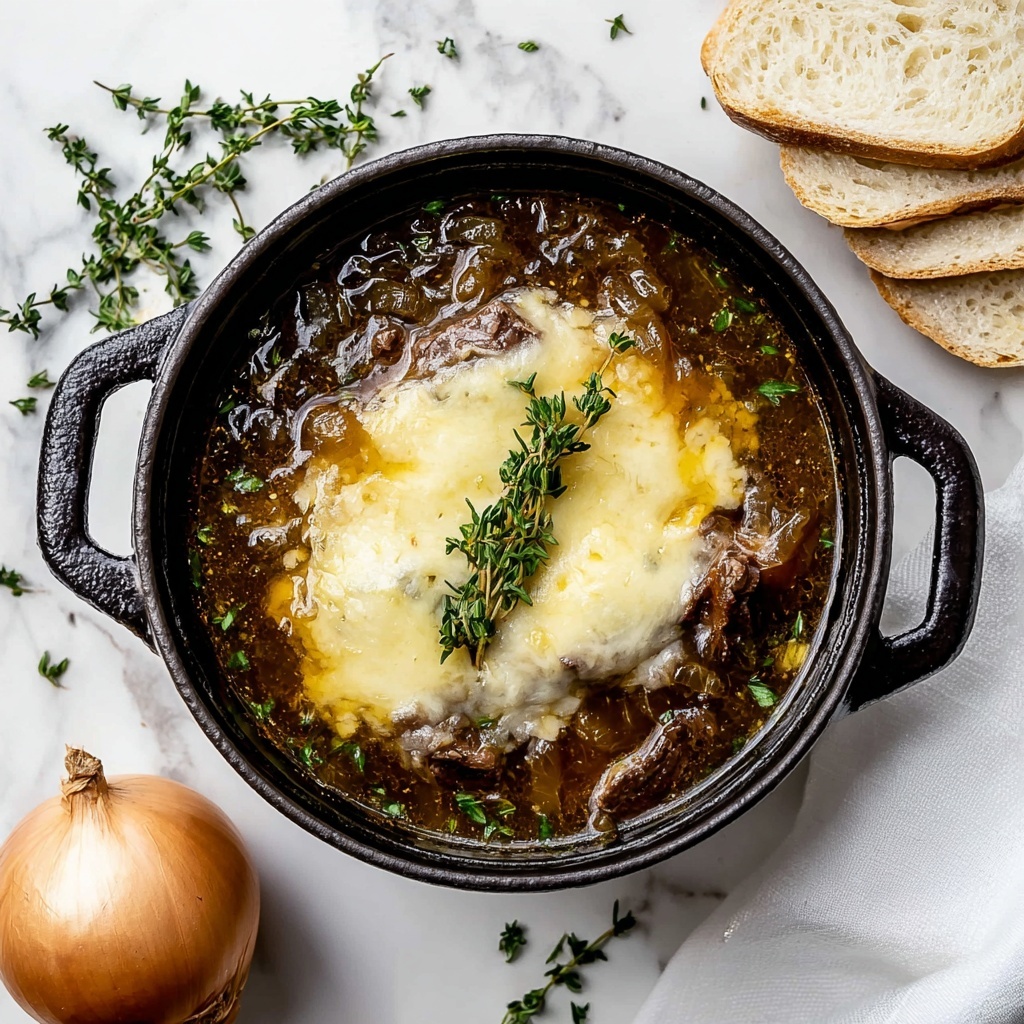 French Onion Beef Short Rib Soup Recipe - Recipe Image