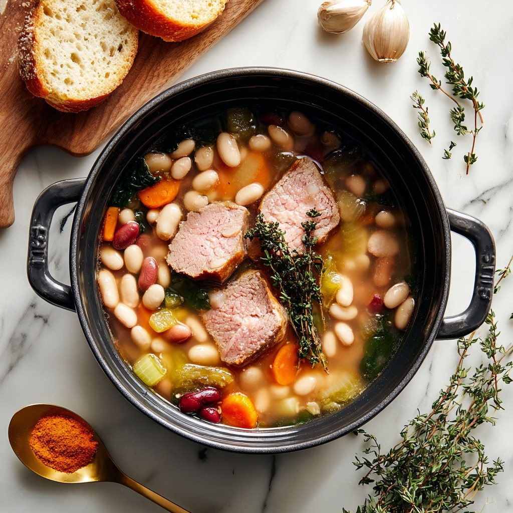 Ham and White Bean Soup Recipe - Recipe Image