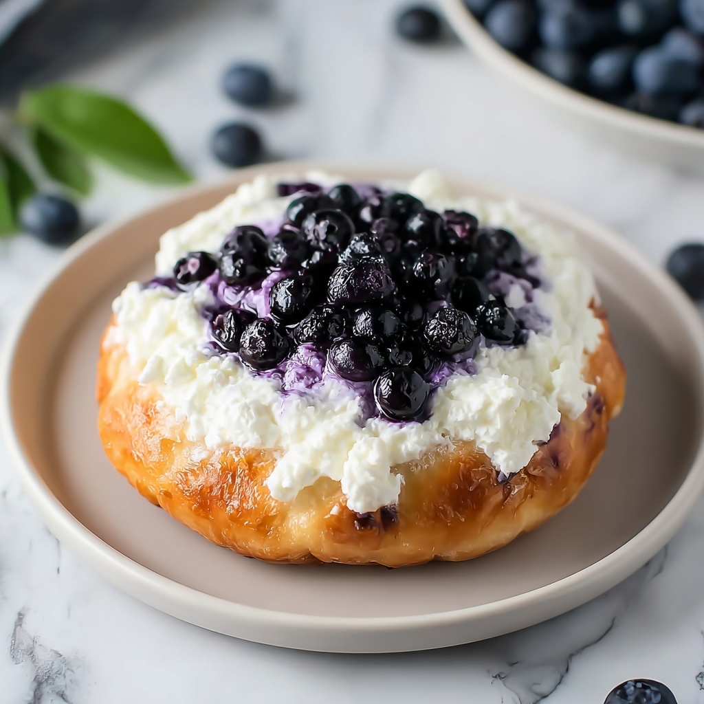 Blueberry Fluffy Cottage Cheese Cloud Bread Recipe - Recipe Image