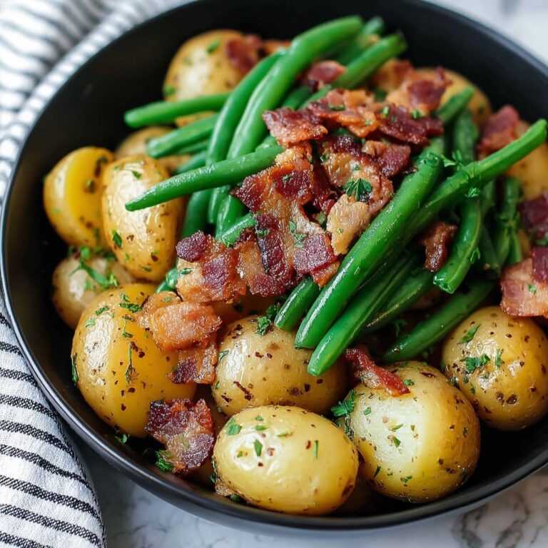 Country Ranch Green Beans and Potatoes with Bacon Recipe