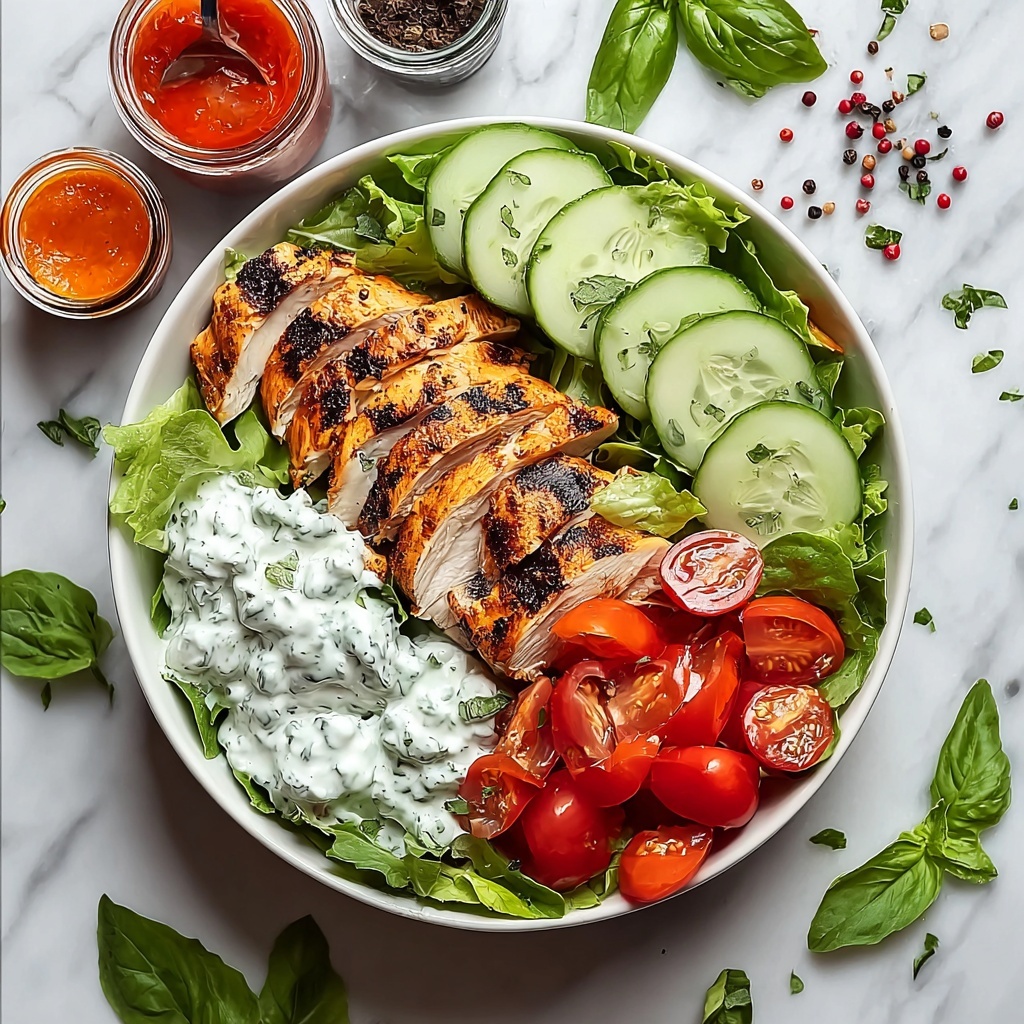 Grilled Buffalo Chicken Salad Recipe - Recipe Image