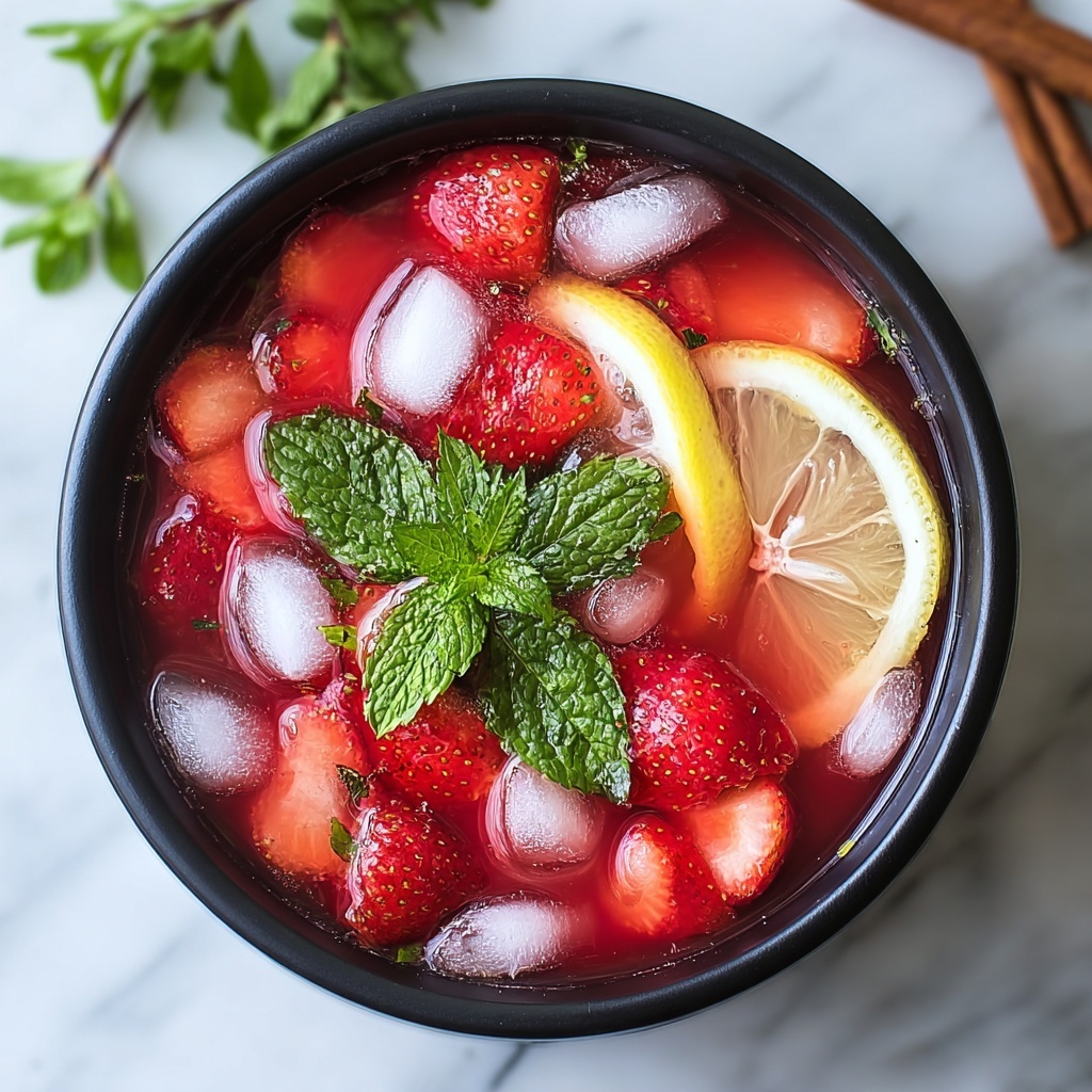 Hibiscus Tea Strawberry-Lemonade Refresher Recipe - Recipe Image