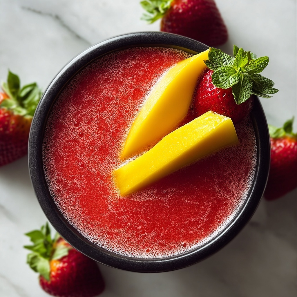 Frozen Mango Strawberry Lemonade Recipe - Recipe Image