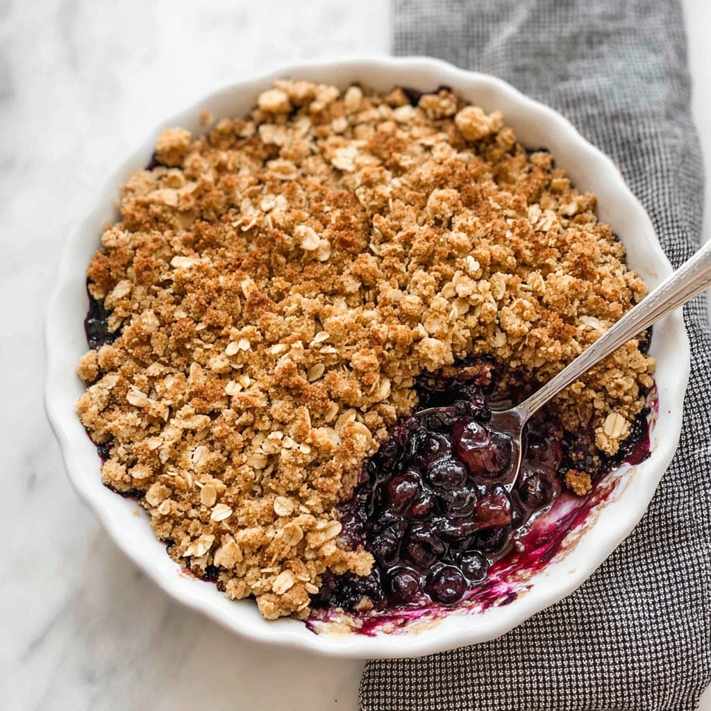 Healthy Blueberry Crisp Recipe - Recipe Image