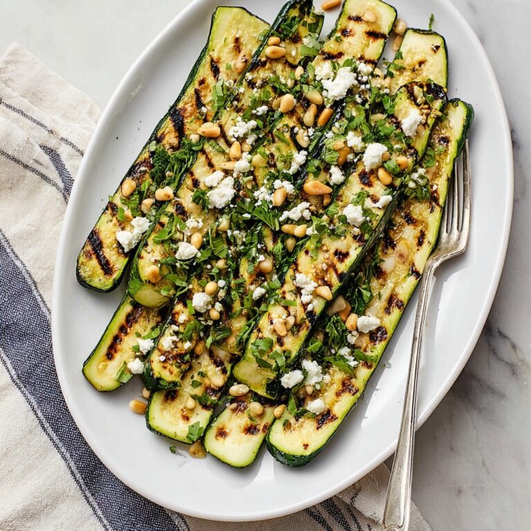 Grilled Zucchini with Fresh Herbs and Optional Toppings Recipe