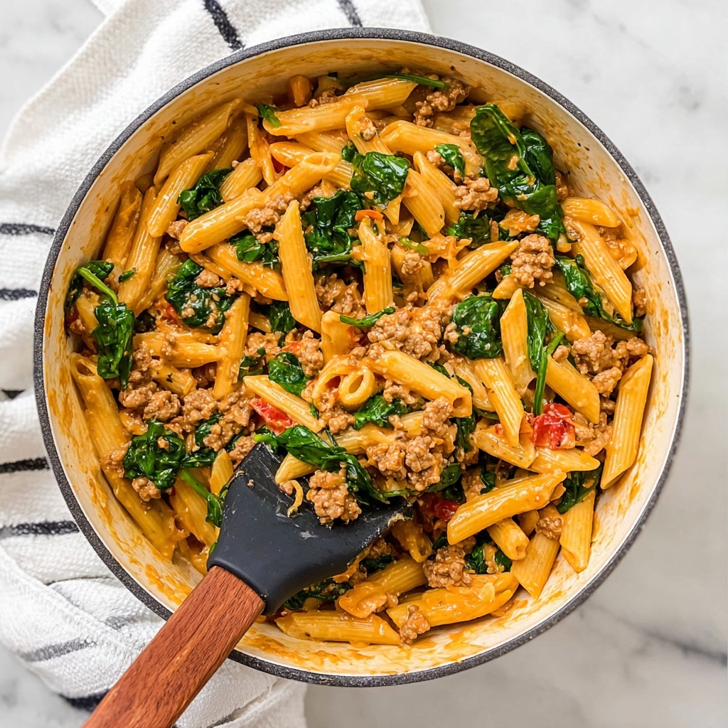 One-Pot Ground Turkey Pasta Recipe - Recipe Image