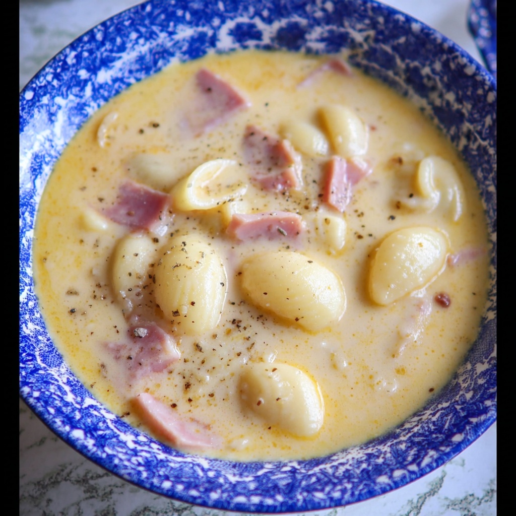 Ham Mac and Cheese Soup Recipe - Recipe Image