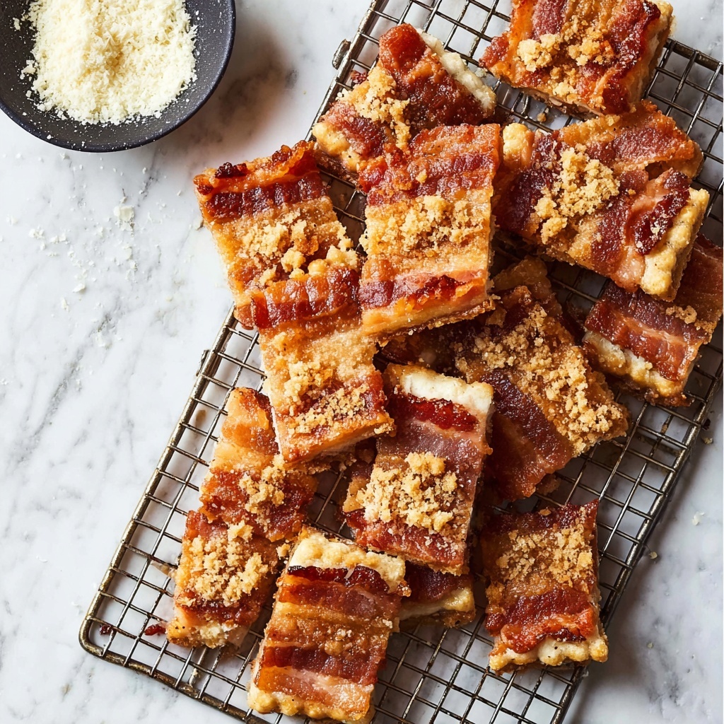 Bacon-Wrapped Crackers with Brown Sugar and Parmesan Recipe - Recipe Image