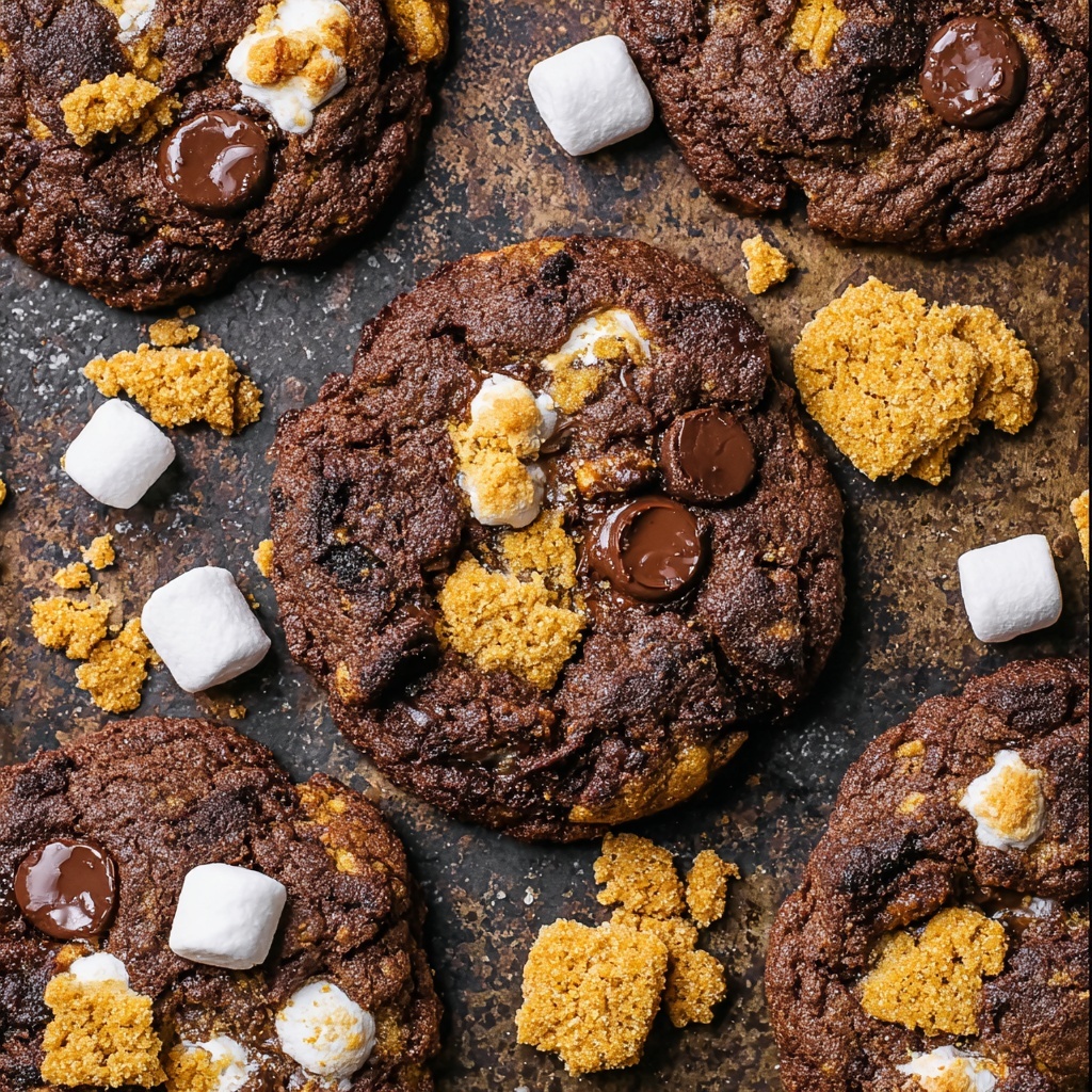 S'more Brownie Cookies Recipe - Recipe Image