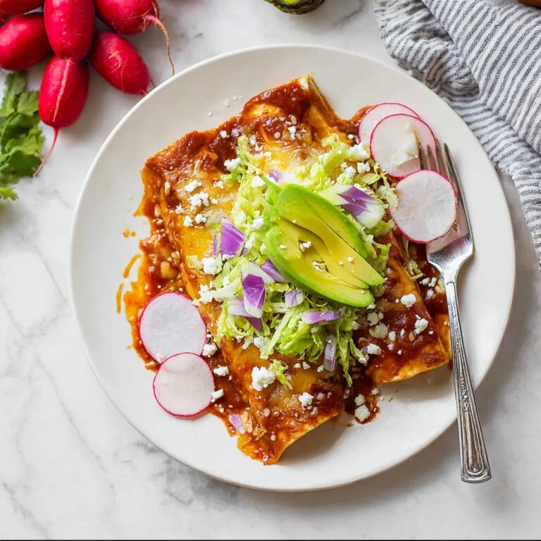 Chicken Enchiladas with Guajillo and Ancho Chiles, Cocoa, and Fresh Toppings Recipe