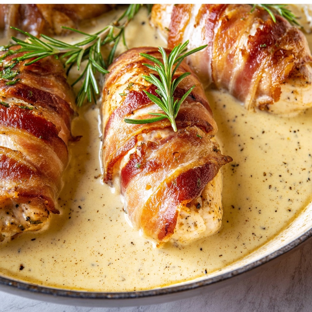 Prosciutto-Wrapped Chicken with Sherry Cream Sauce Recipe - Recipe Image