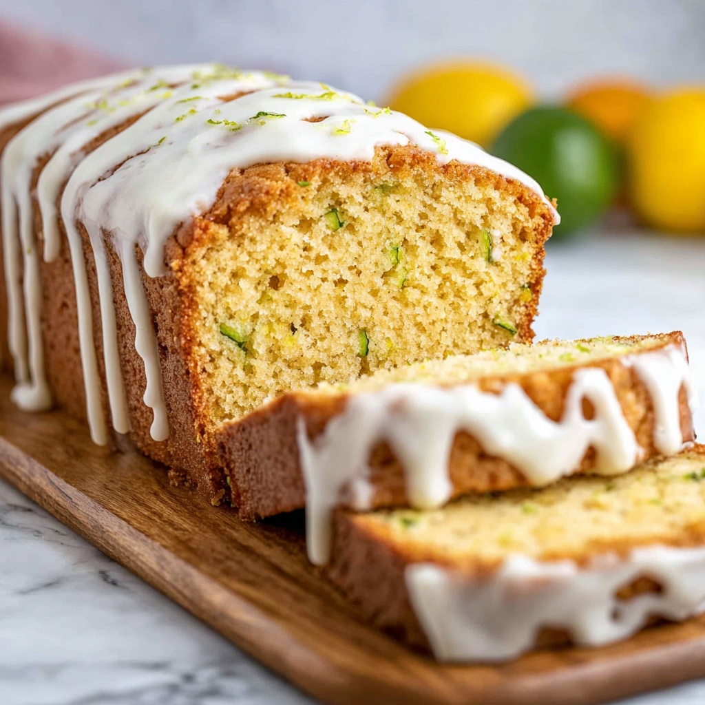 Iced Lemon Zucchini Bread Recipe - Recipe Image
