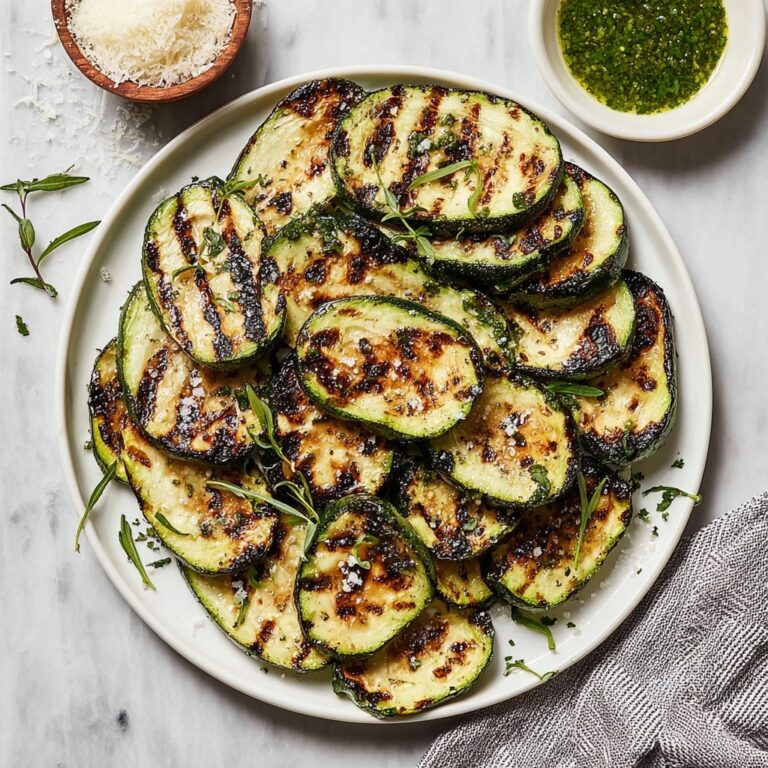 Grilled Zucchini with Fresh Herbs and Parmesan Recipe