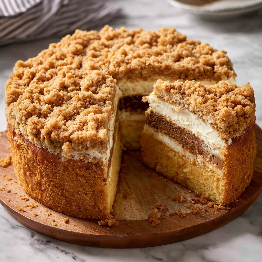 Cake Mix Coffee Cake with Almond Streusel Recipe - Recipe Image