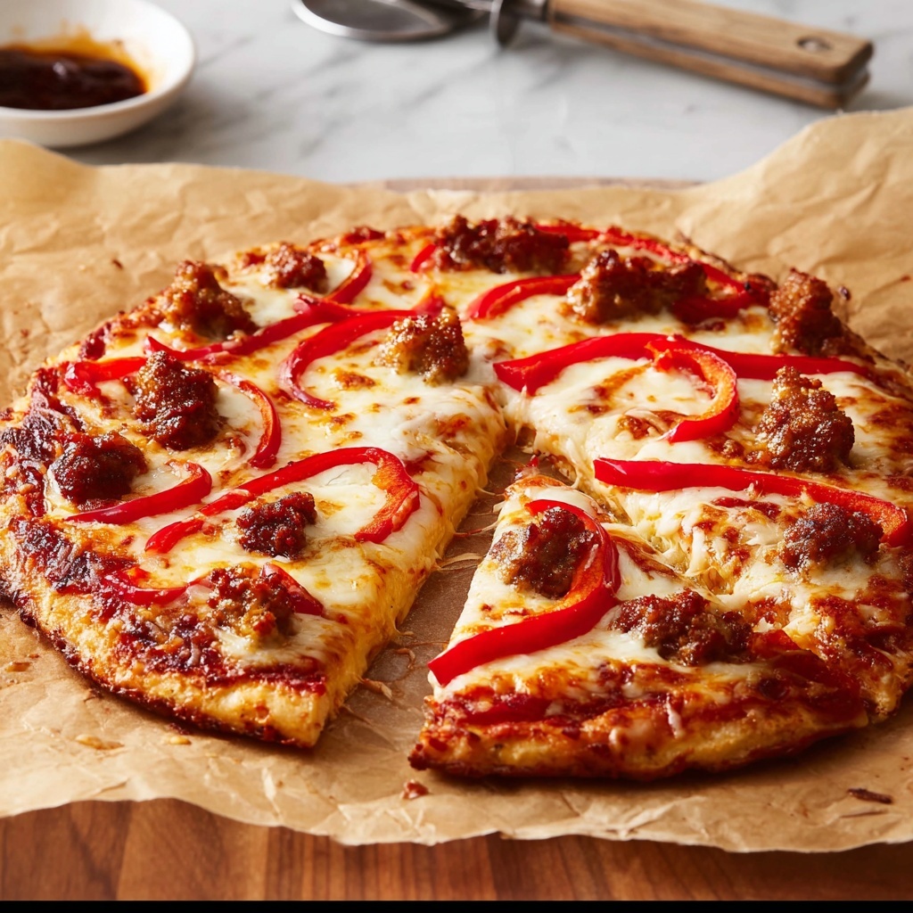 Sausage and Pepper Pizza Recipe - Recipe Image