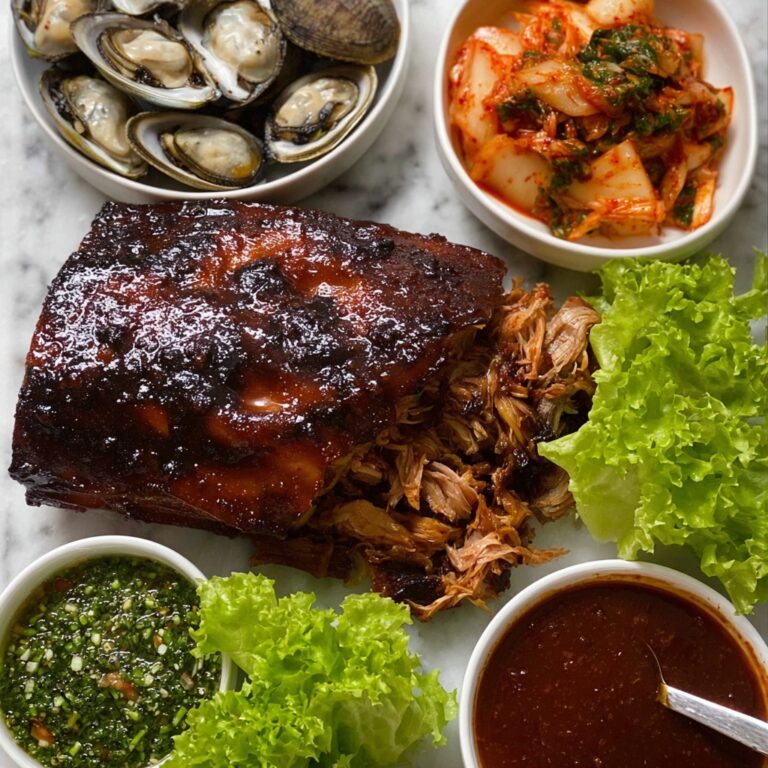 Momofuku Bossam (Korean Slow Cooked Pork Shoulder Roast) Recipe