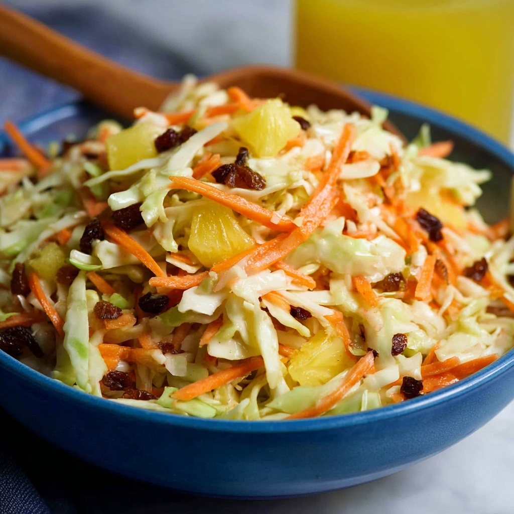 Jamaican Pineapple Raisin Slaw Recipe - Recipe Image