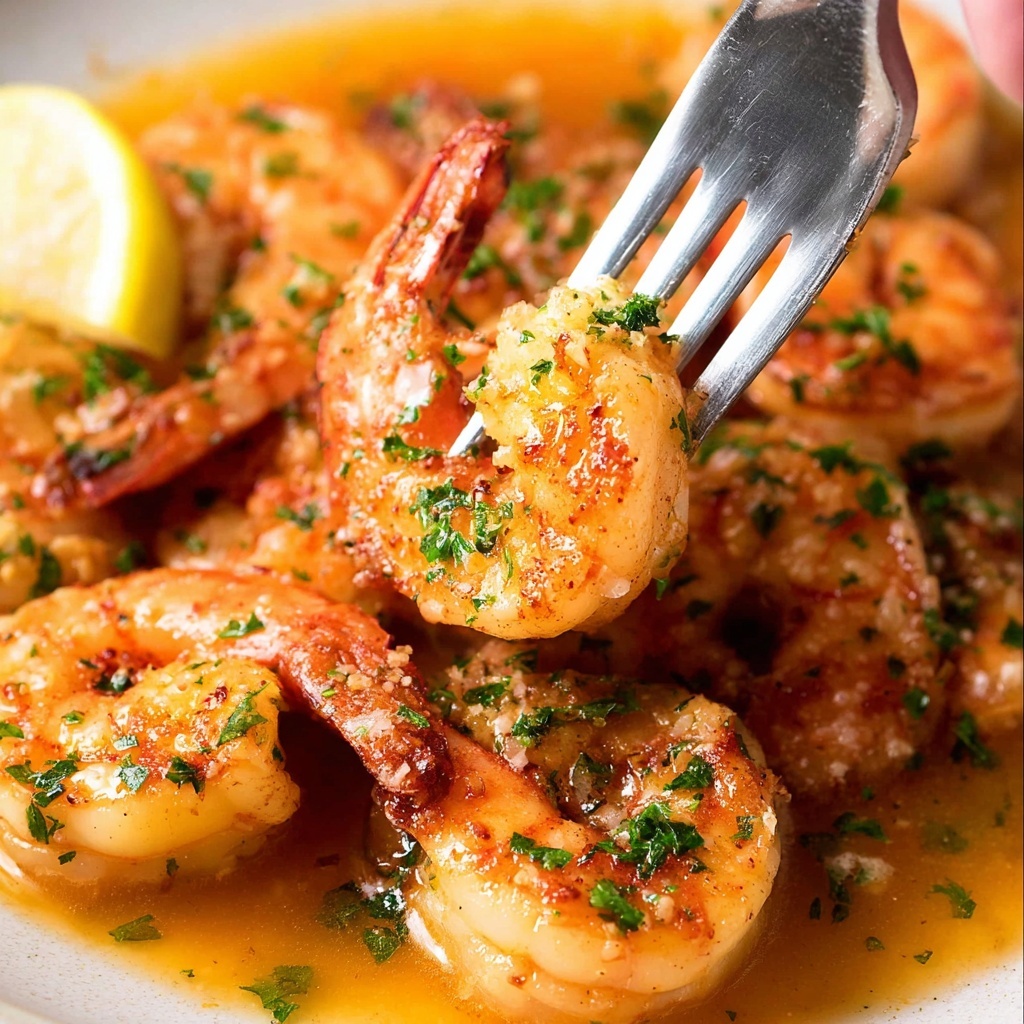 Garlic Prawns with White Wine and Lemon Recipe - Recipe Image