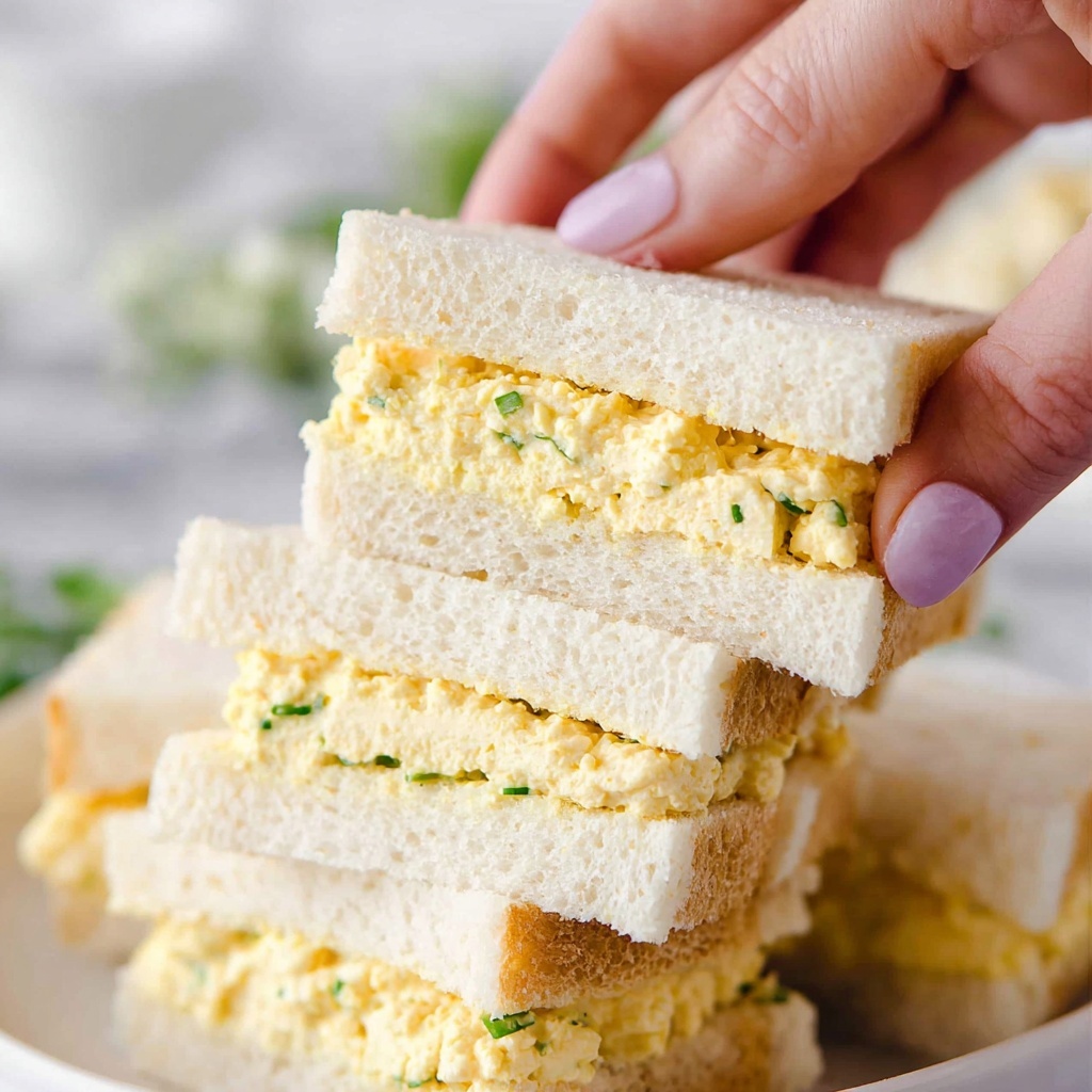Creamy Soft-Boiled Egg Sandwiches with Chive and Dijon Recipe - Recipe Image
