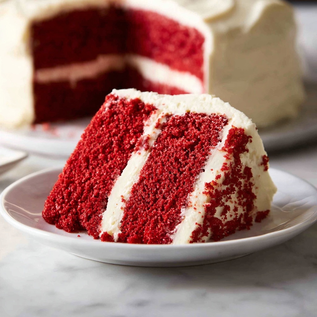 Red Velvet Cake with Cream Cheese Frosting Recipe - Recipe Image