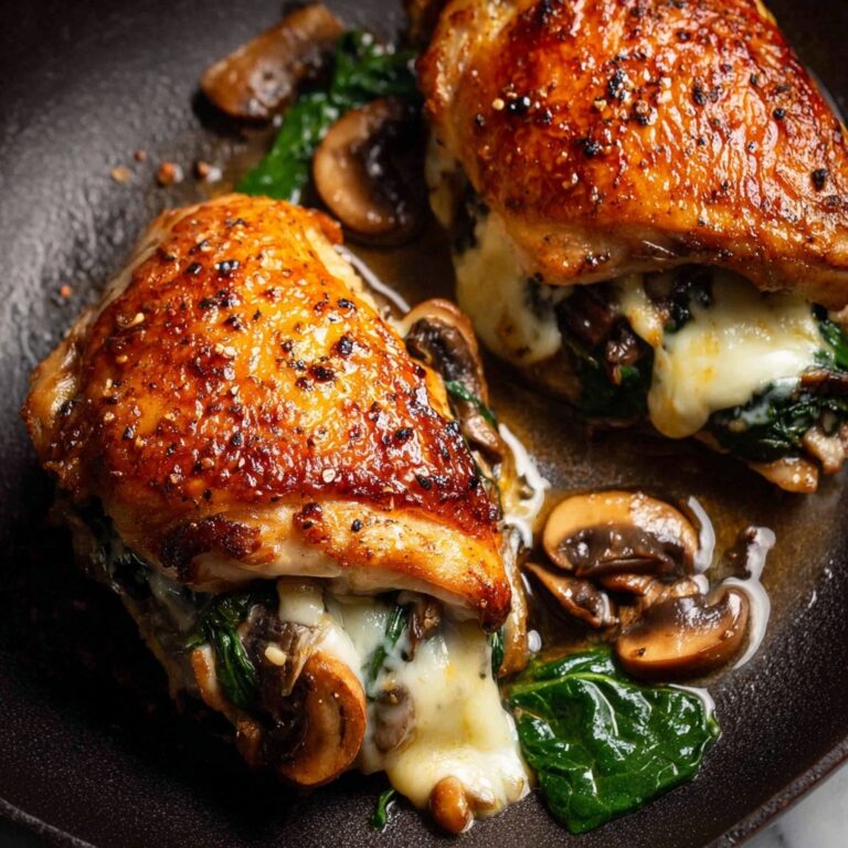 Mushroom Stuffed Chicken Breast Recipe