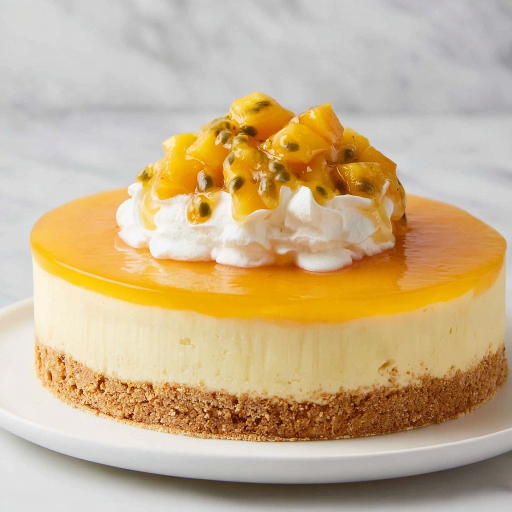 No Bake Mango Cheesecake Recipe - Recipe Image