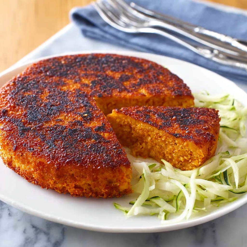 Crispy Couscous Pancake with Tomato & Onion Recipe - Recipe Image