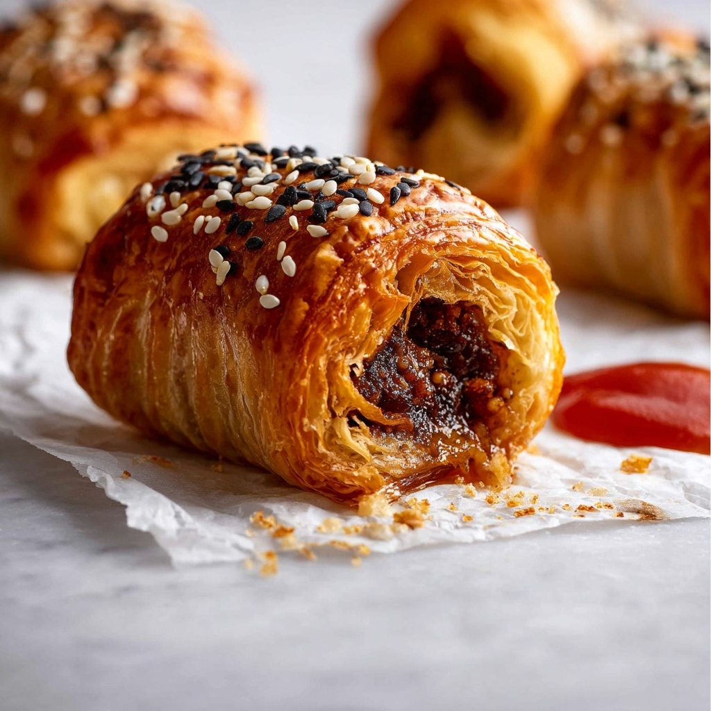 B85 Beef Sausage Rolls with Jalapeño and Cheese Recipe - Recipe Image