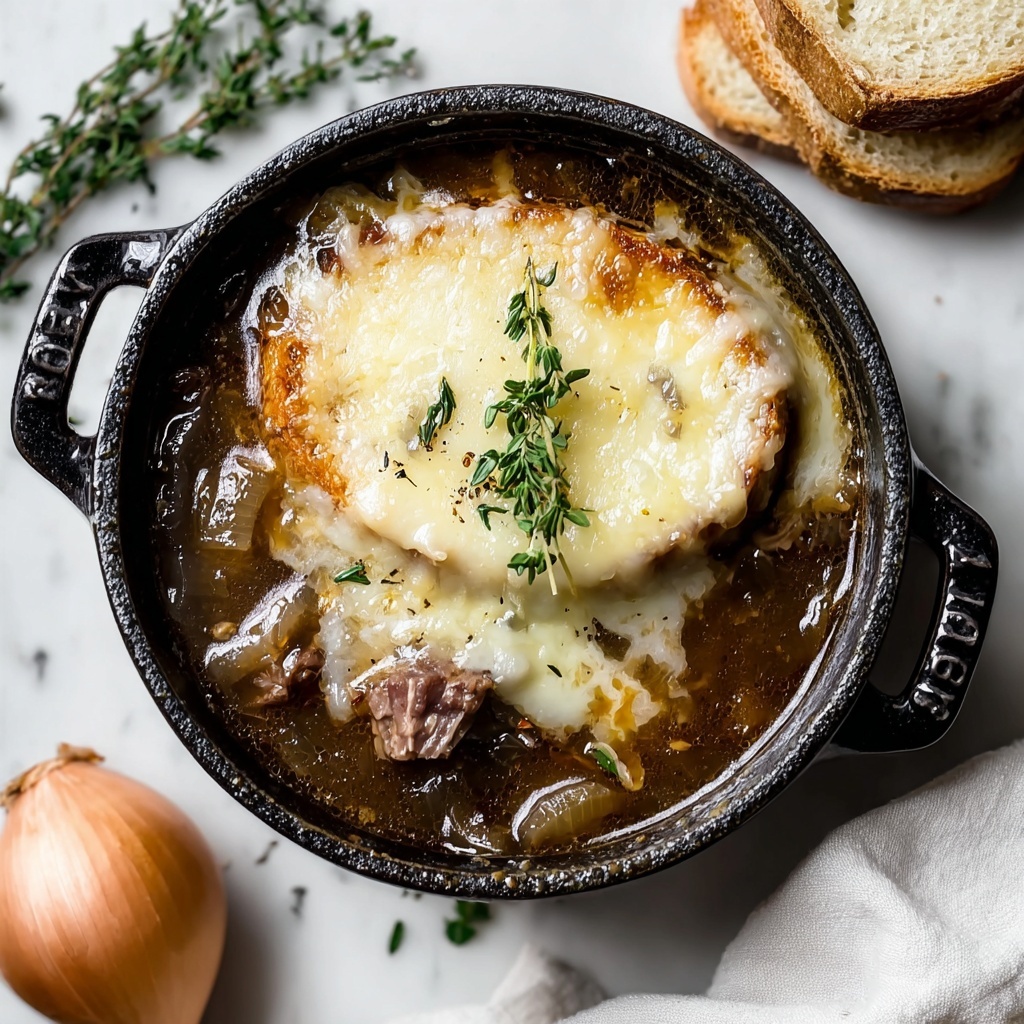 French Onion Beef Short Rib Soup Recipe - Recipe Image