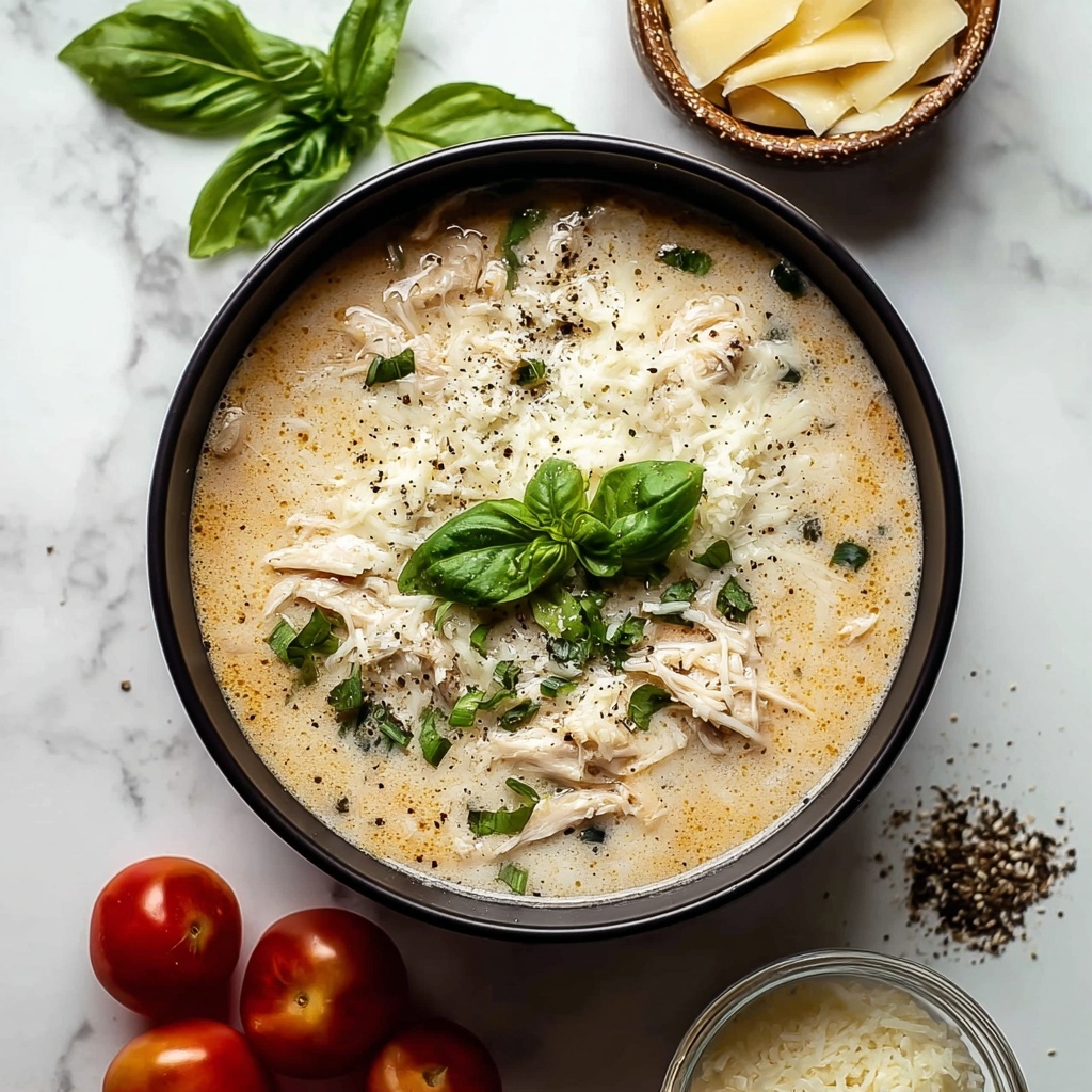 Crockpot Chicken Parmesan Soup Recipe - Recipe Image