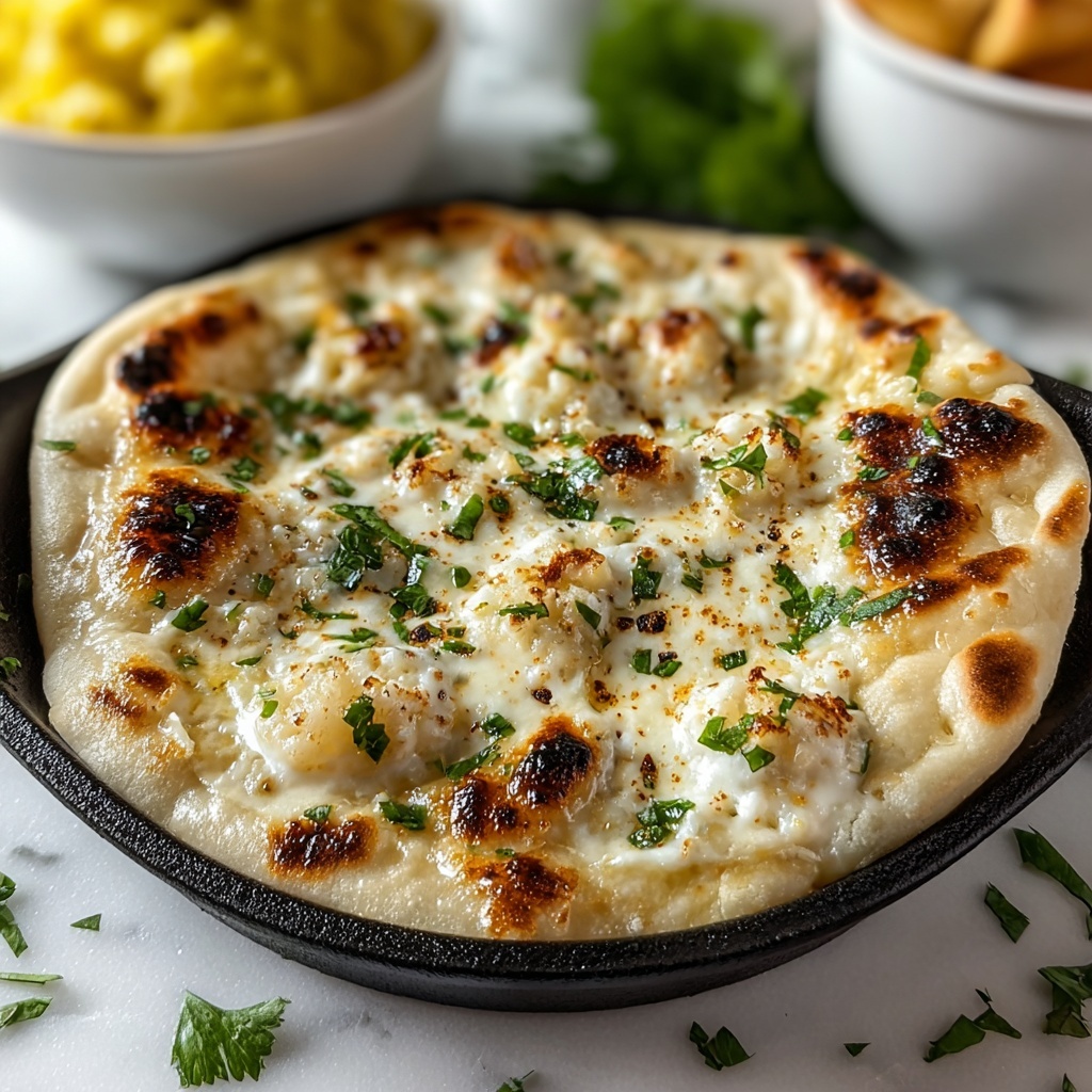 Cottage Cheese Naan Bread Recipe - Recipe Image