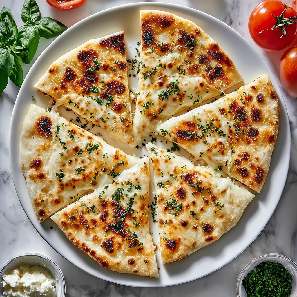 Garlic Keto Flatbread Recipe - Recipe Image