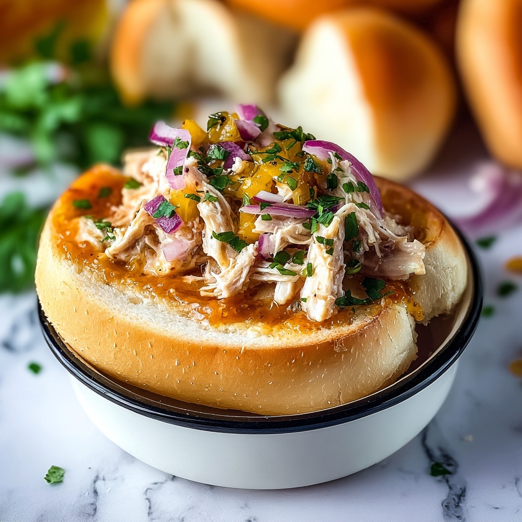 Crock Pot Hawaiian Chicken Sandwiches Recipe - Recipe Image