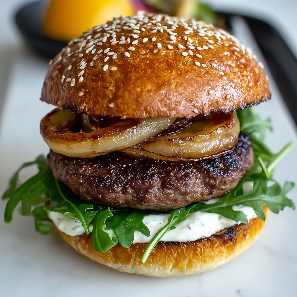 Irish Pub Burger Recipe - Recipe Image