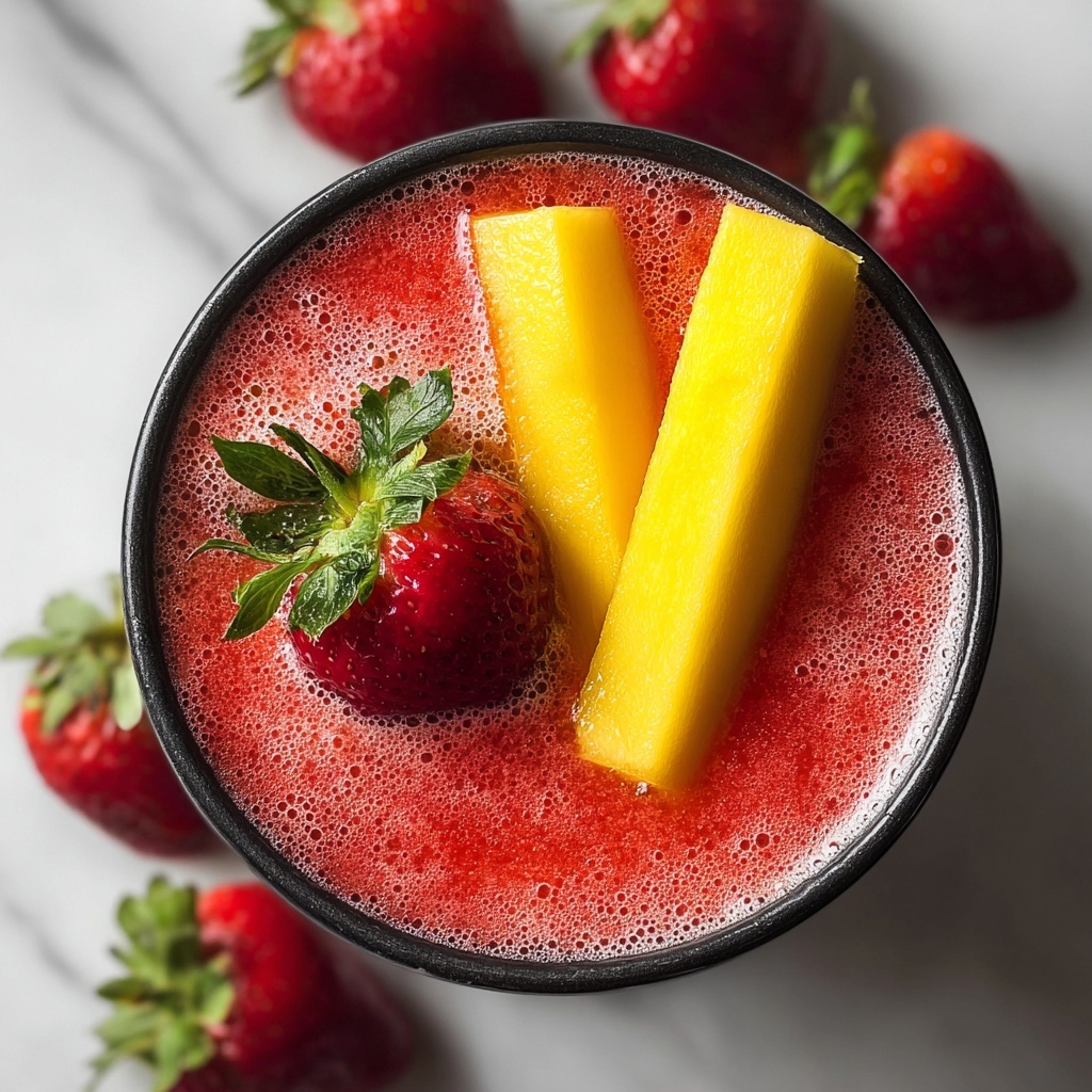 Frozen Mango Strawberry Lemonade Recipe - Recipe Image