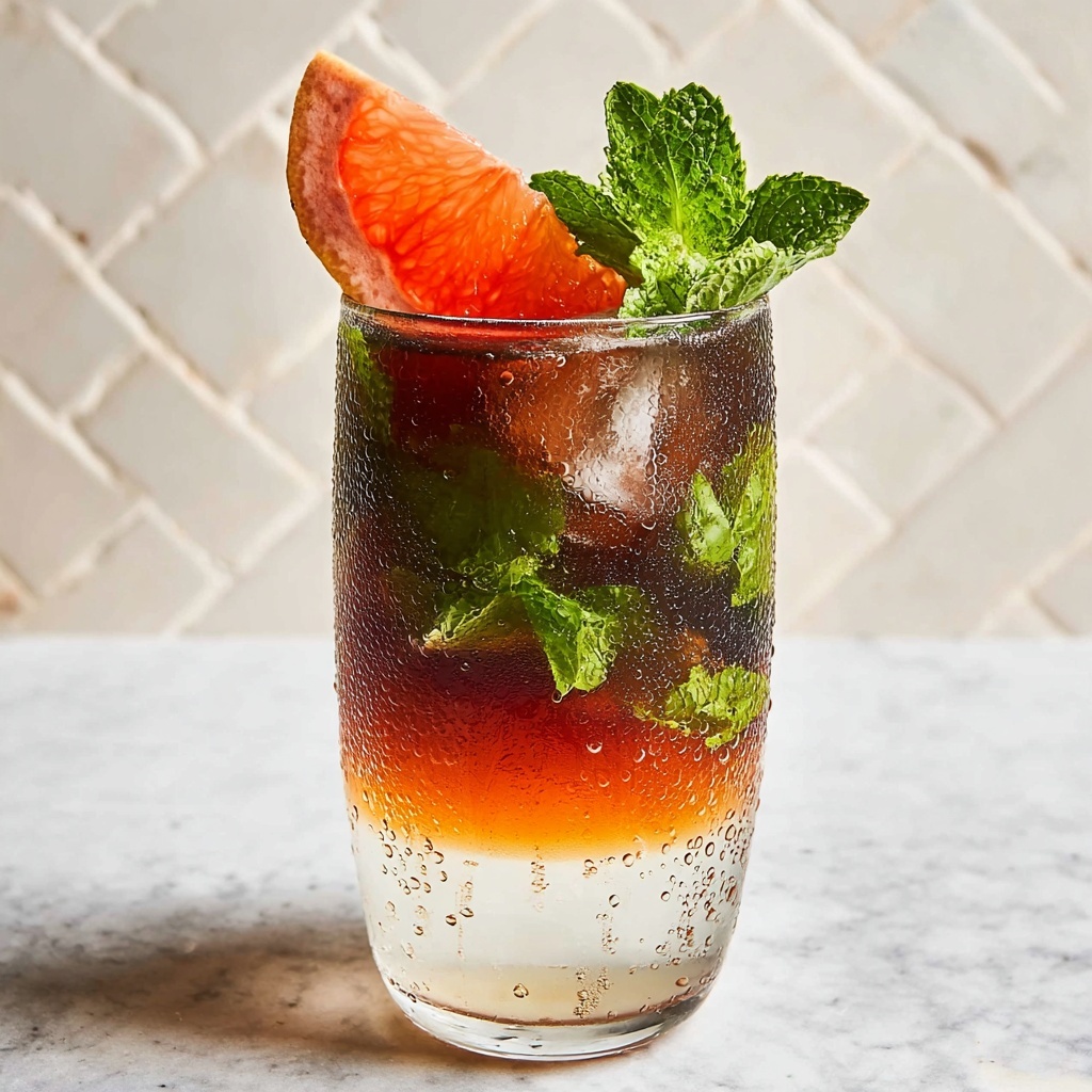 Sparkling Americano with Mint and Grapefruit Recipe - Recipe Image