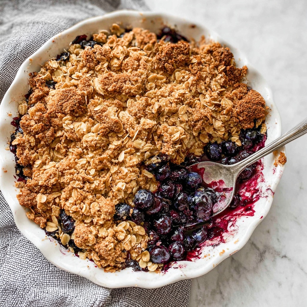 Healthy Blueberry Crisp Recipe - Recipe Image