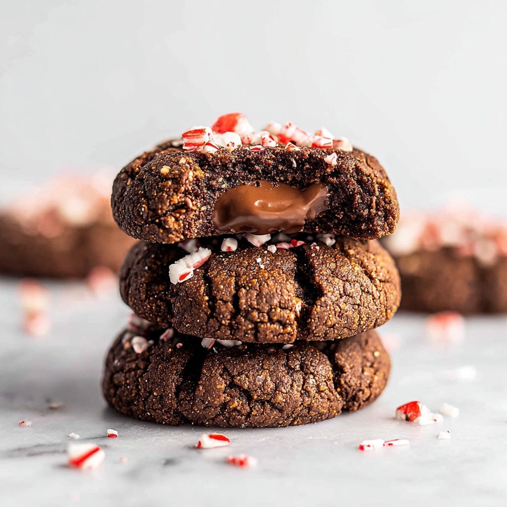 Chocolate Thumbprint Cookies with Peppermint Ganache Recipe - Recipe Image
